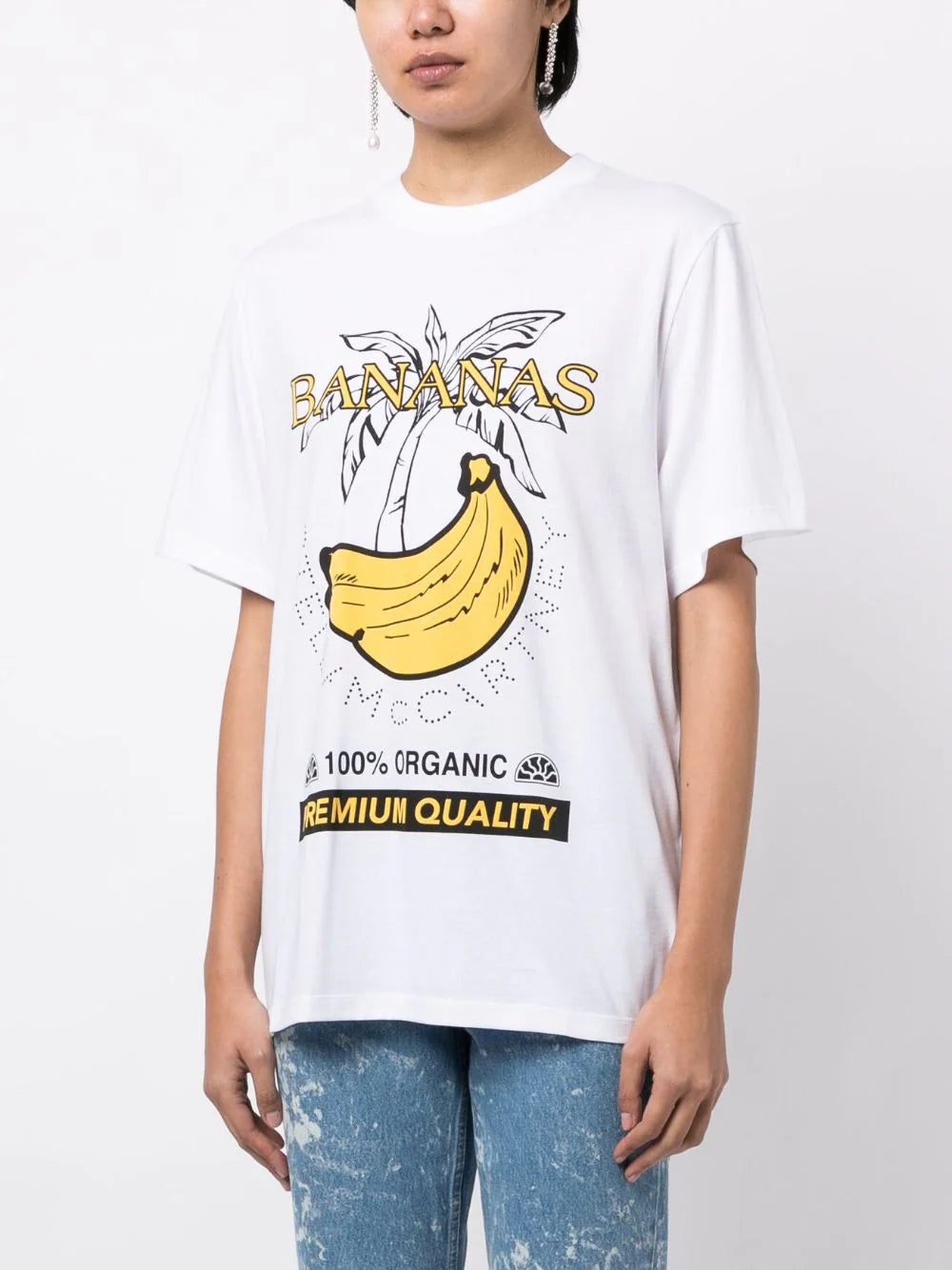 Stella McCartney banana-print cotton T-shirt - Image 3