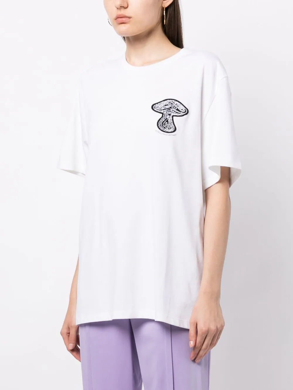 Stella McCartney mushroom-print cotton T-shirt - Image 3