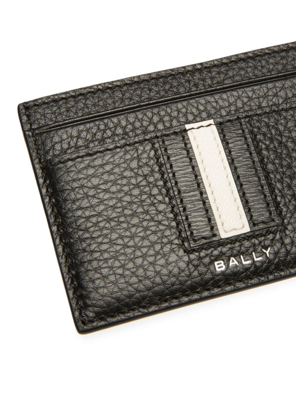 Bally striped-edge leather cardholder - Image 4