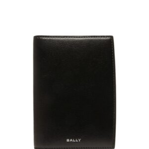 Bally logo-stamp leather passport case