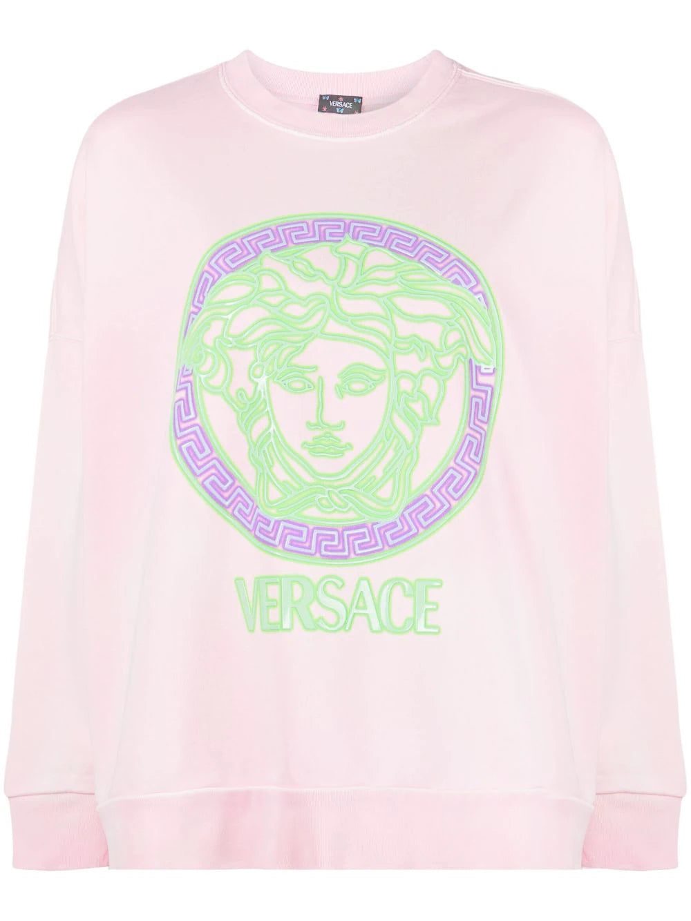 Versace Medusa logo-appliqué cotton sweatshirt