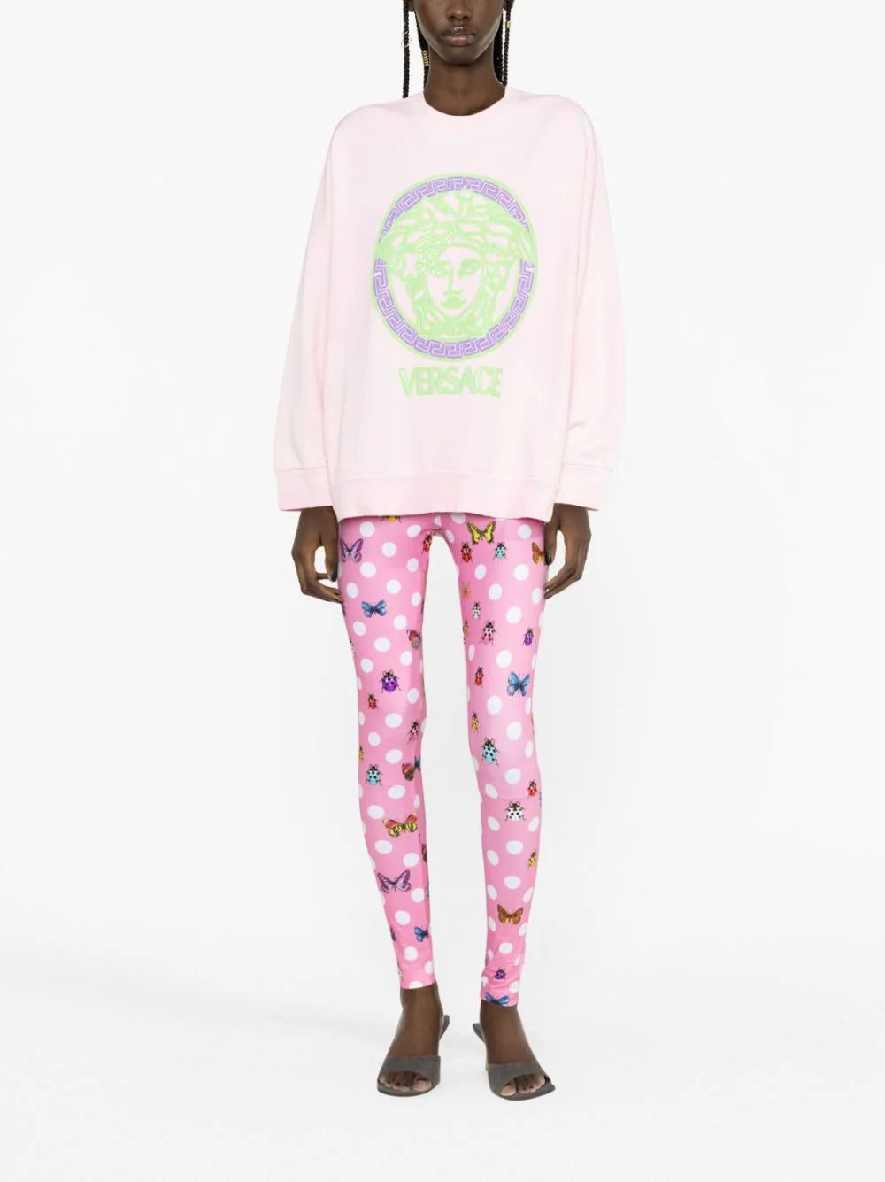 Versace Medusa logo-appliqué cotton sweatshirt - Image 2