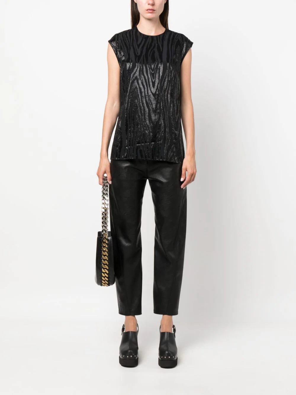 Stella McCartney moire-effect tank top - Image 2