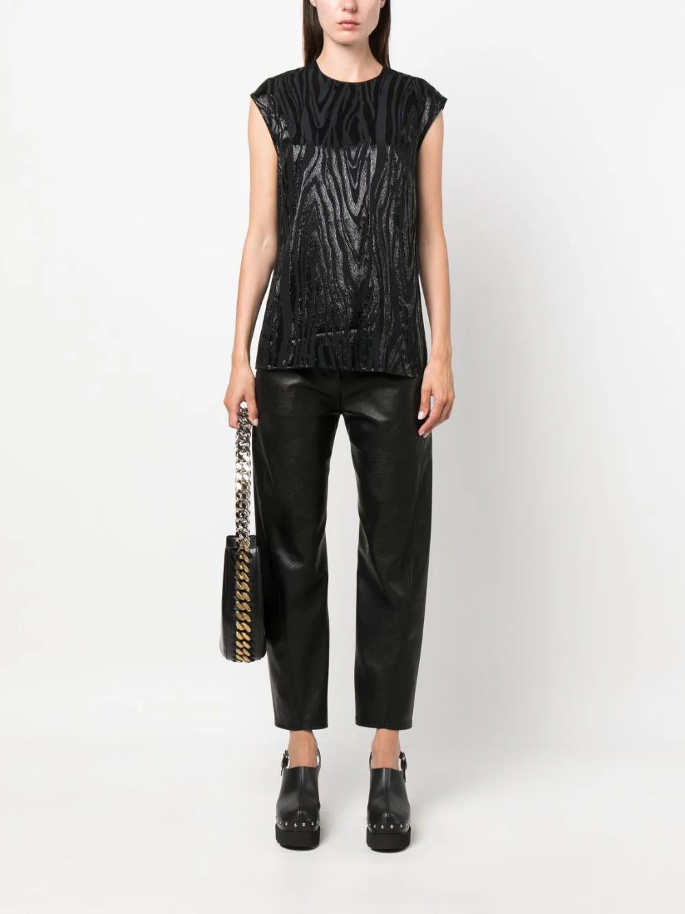 Stella McCartney moire-effect tank top - Image 2