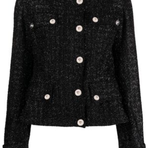 Versace Medusa Head single-breasted tweed jacket