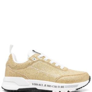 Versace Jeans Couture metallic low-top sneakers