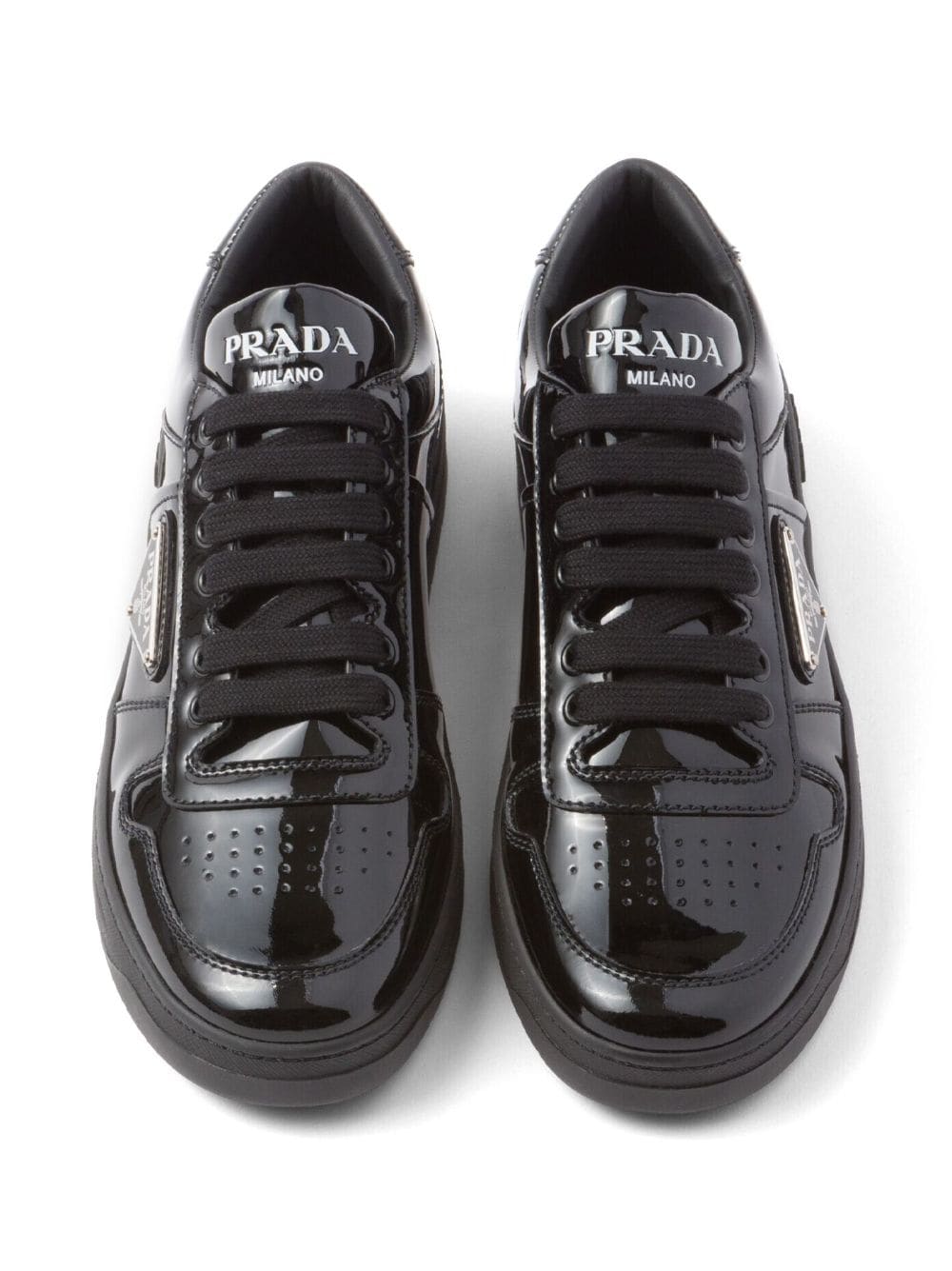 Prada Downtown leather sneakers - Image 4