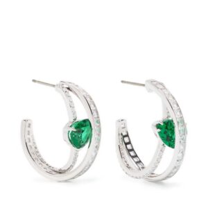 Swarovski  Hyperbola pierced hoop earrings