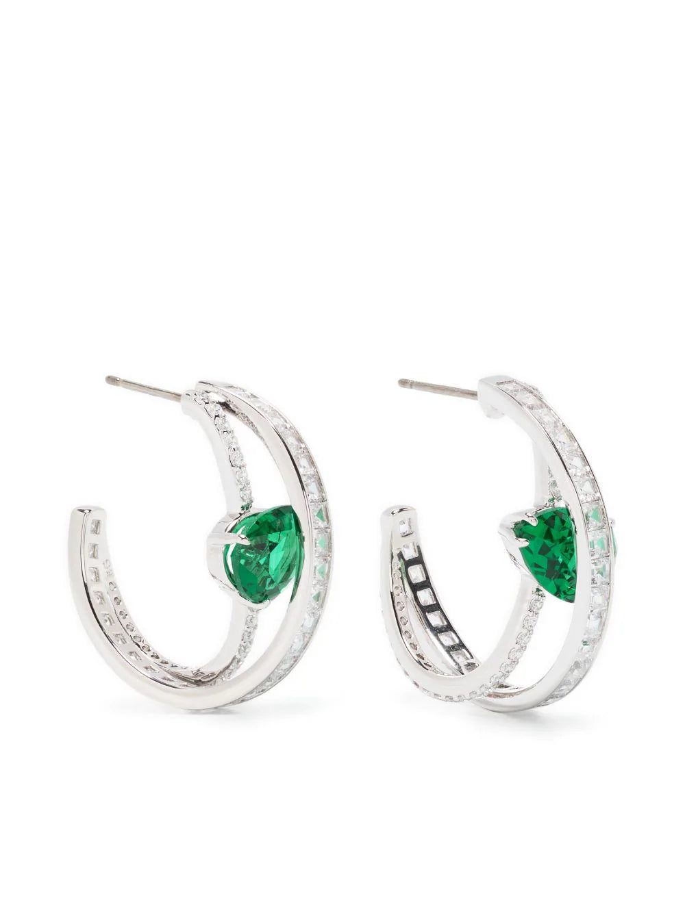Swarovski Hyperbola pierced hoop earrings
