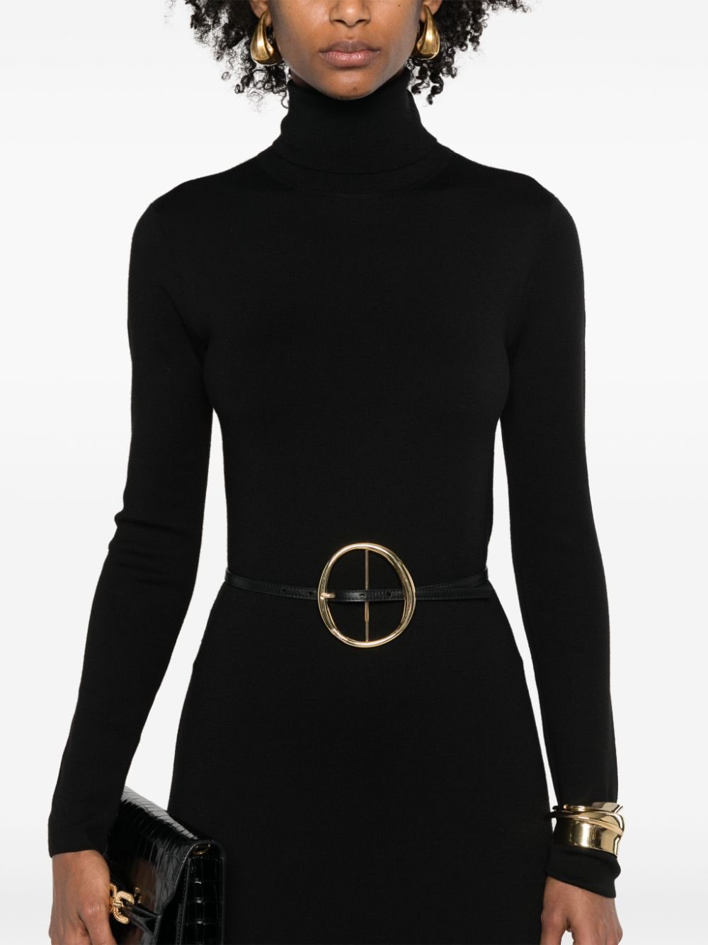 Saint Laurent long-sleeve wool dress - Image 2