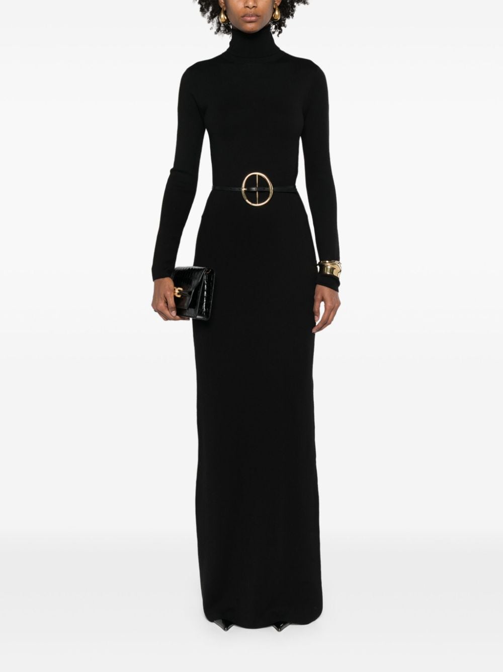Saint Laurent long-sleeve wool dress - Image 4