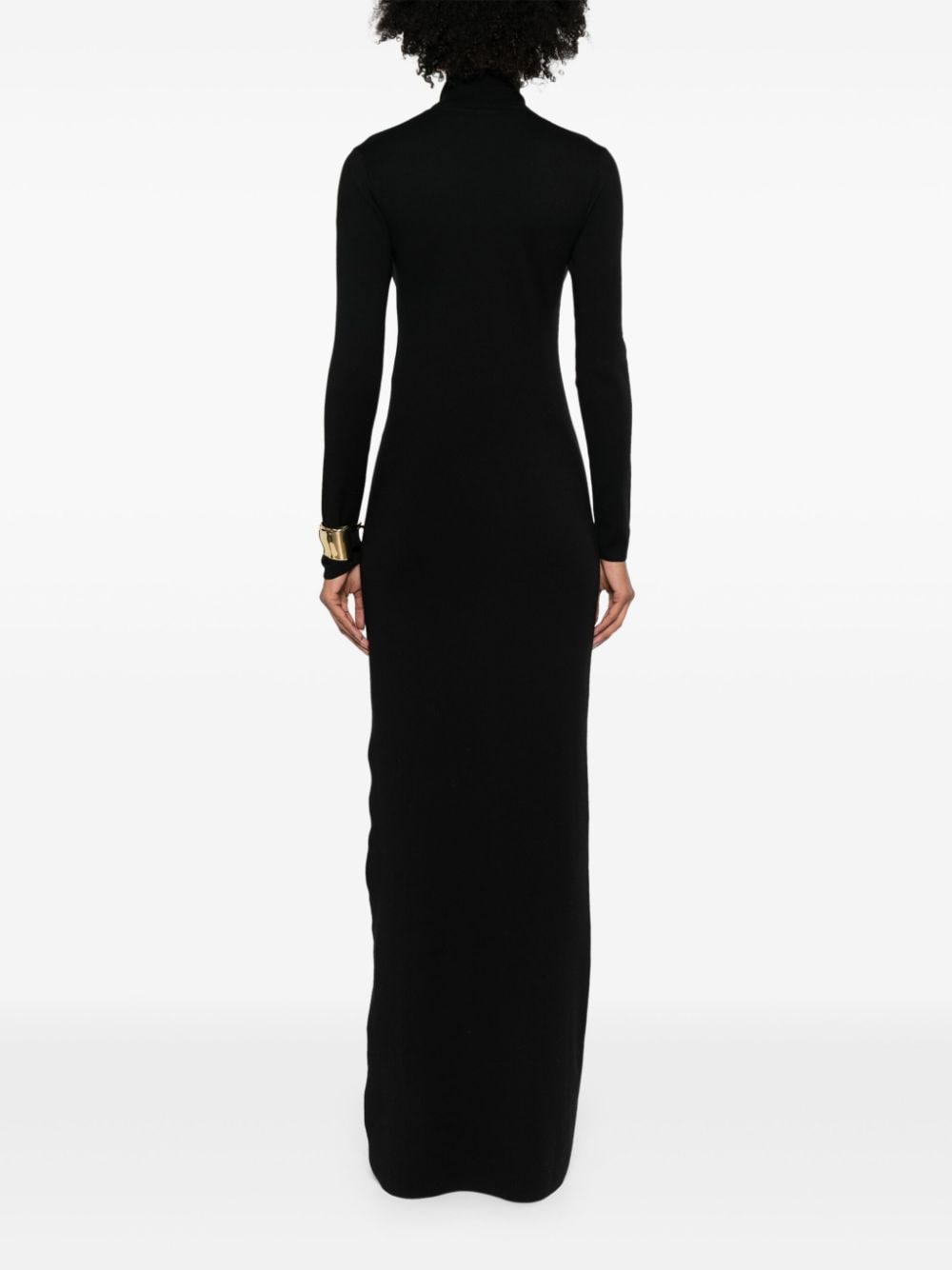 Saint Laurent long-sleeve wool dress - Image 3