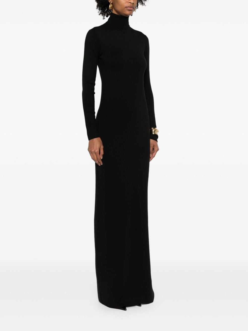 Saint Laurent long-sleeve wool dress - Image 5
