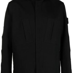 Stone Island  high-neck cotton-wool jacket