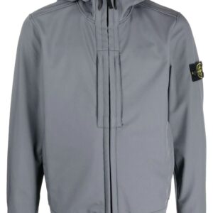 Stone Island  Compass-motif hooded jacket