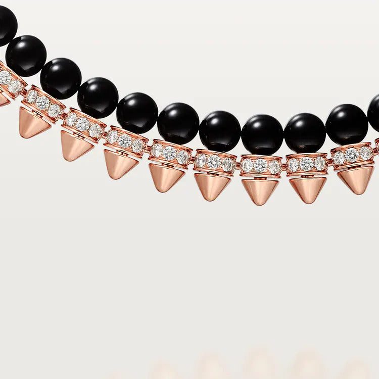 Cartier Clash de Cartier necklace, flexible, onyx, extra-large model, diamonds - Image 2