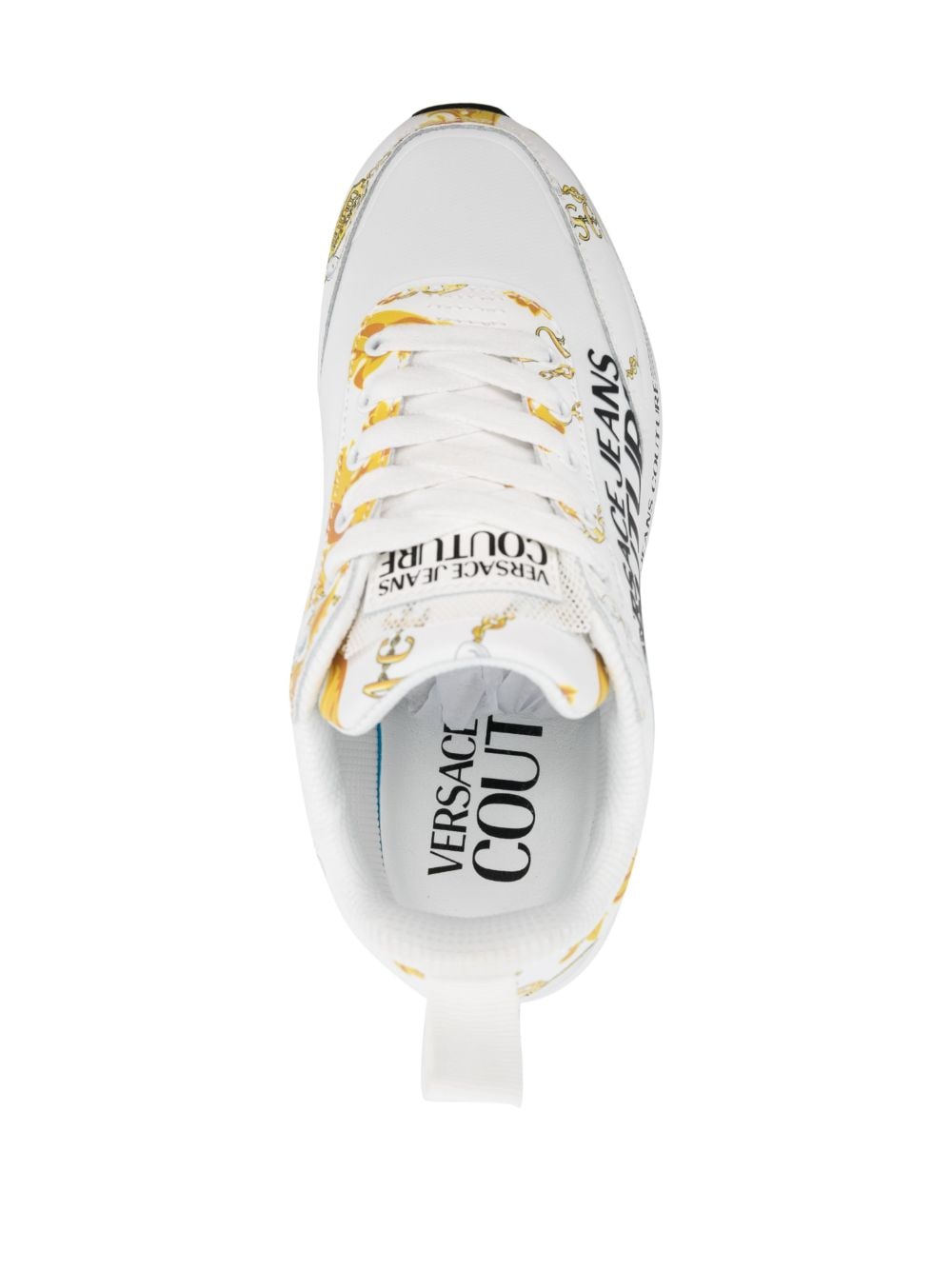 Versace Jeans Couture baroque-pattern low-top sneakers - Image 4