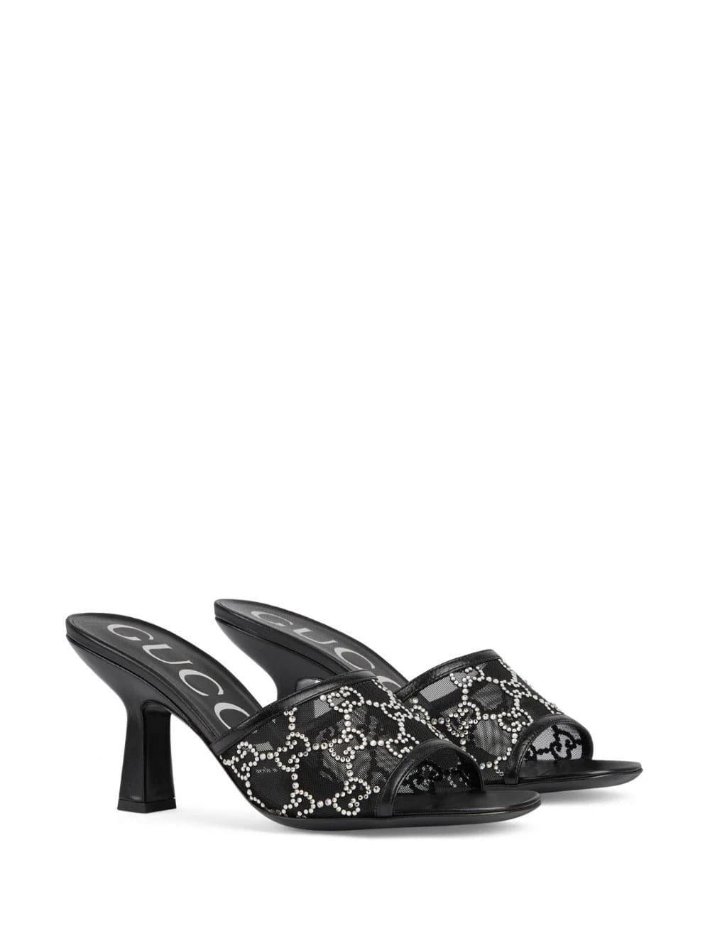 Gucci GG crystal-embellished 75mm sandals - Image 2