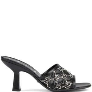 Gucci  GG crystal-embellished 75mm sandals