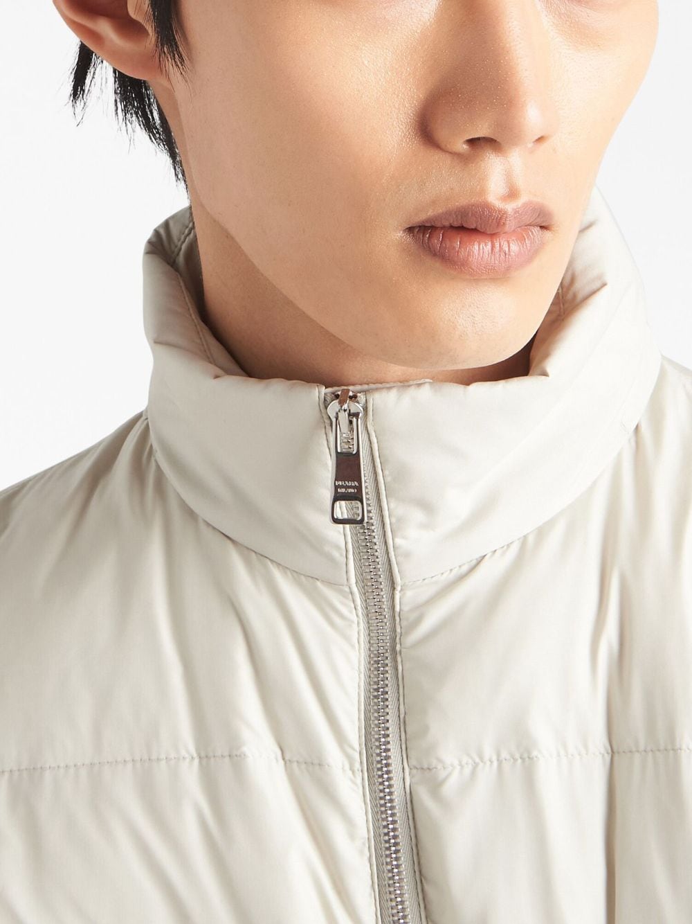 Prada triangle-logo padded jacket - Image 5