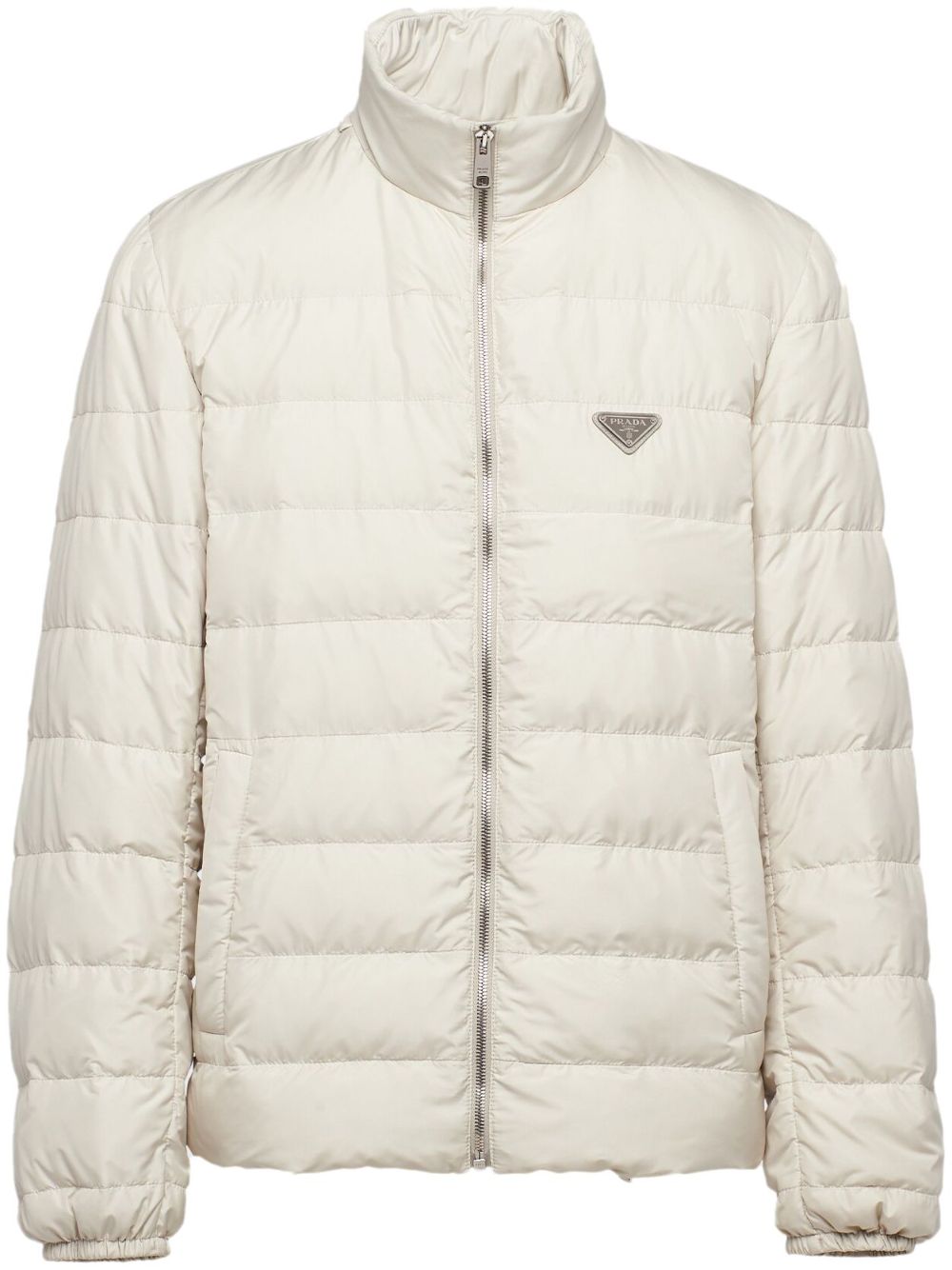 Prada triangle-logo padded jacket