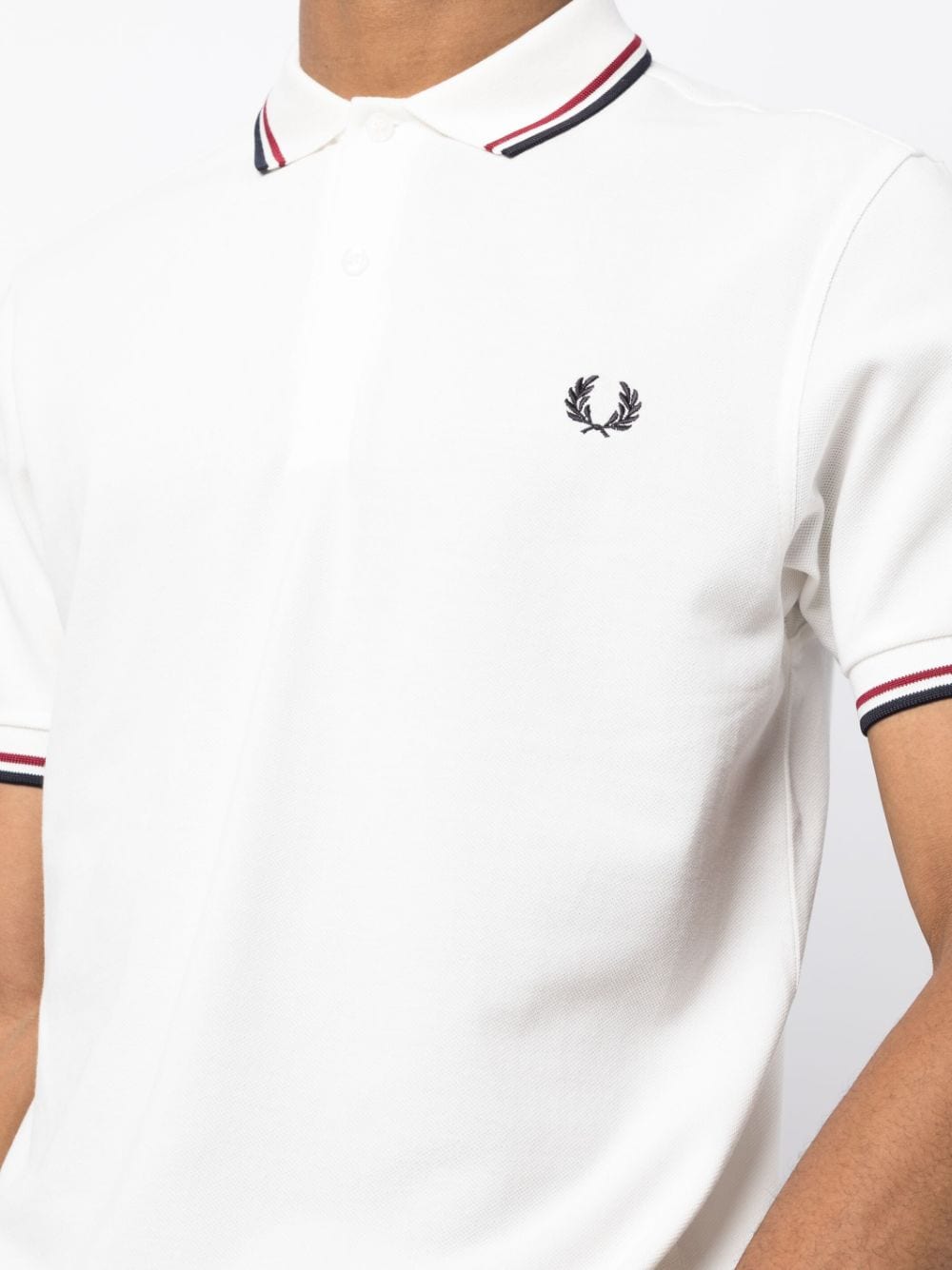 Fred Perry contrast-trim cotton polo shirt - Image 5