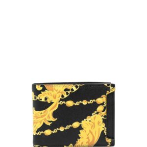 Versace Jeans Couture baroque-print bi-fold wallet