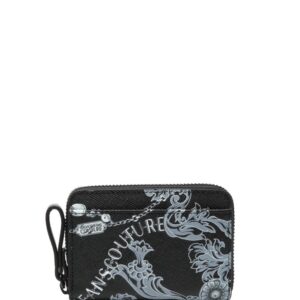 Versace Jeans Couture baroque-pattern leather wallet