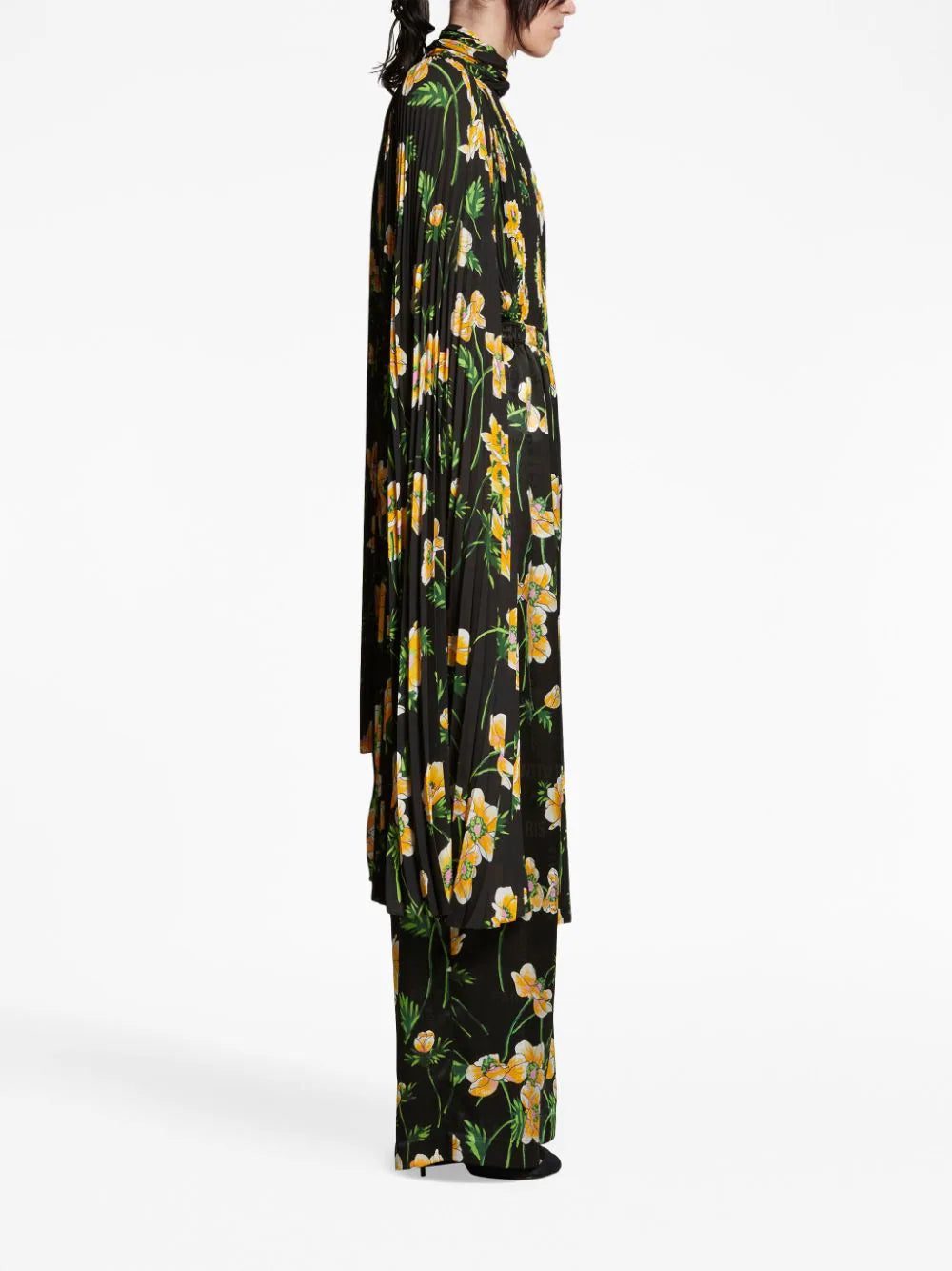 Balenciaga floral-print silk palazzo pants - Image 3