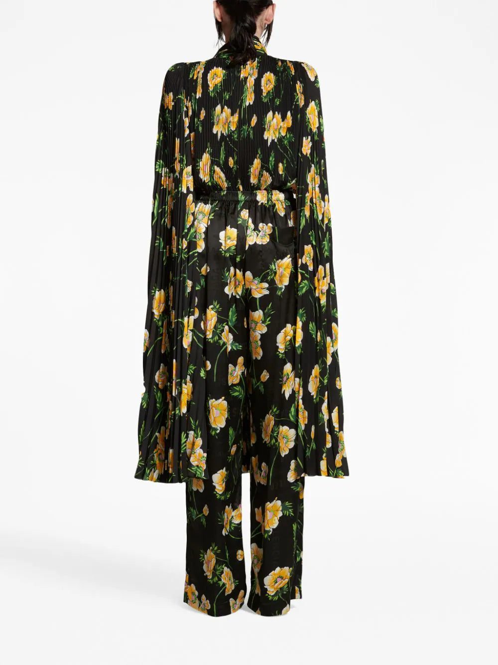 Balenciaga floral-print silk palazzo pants - Image 4