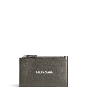 Balenciaga logo-print leather wallet