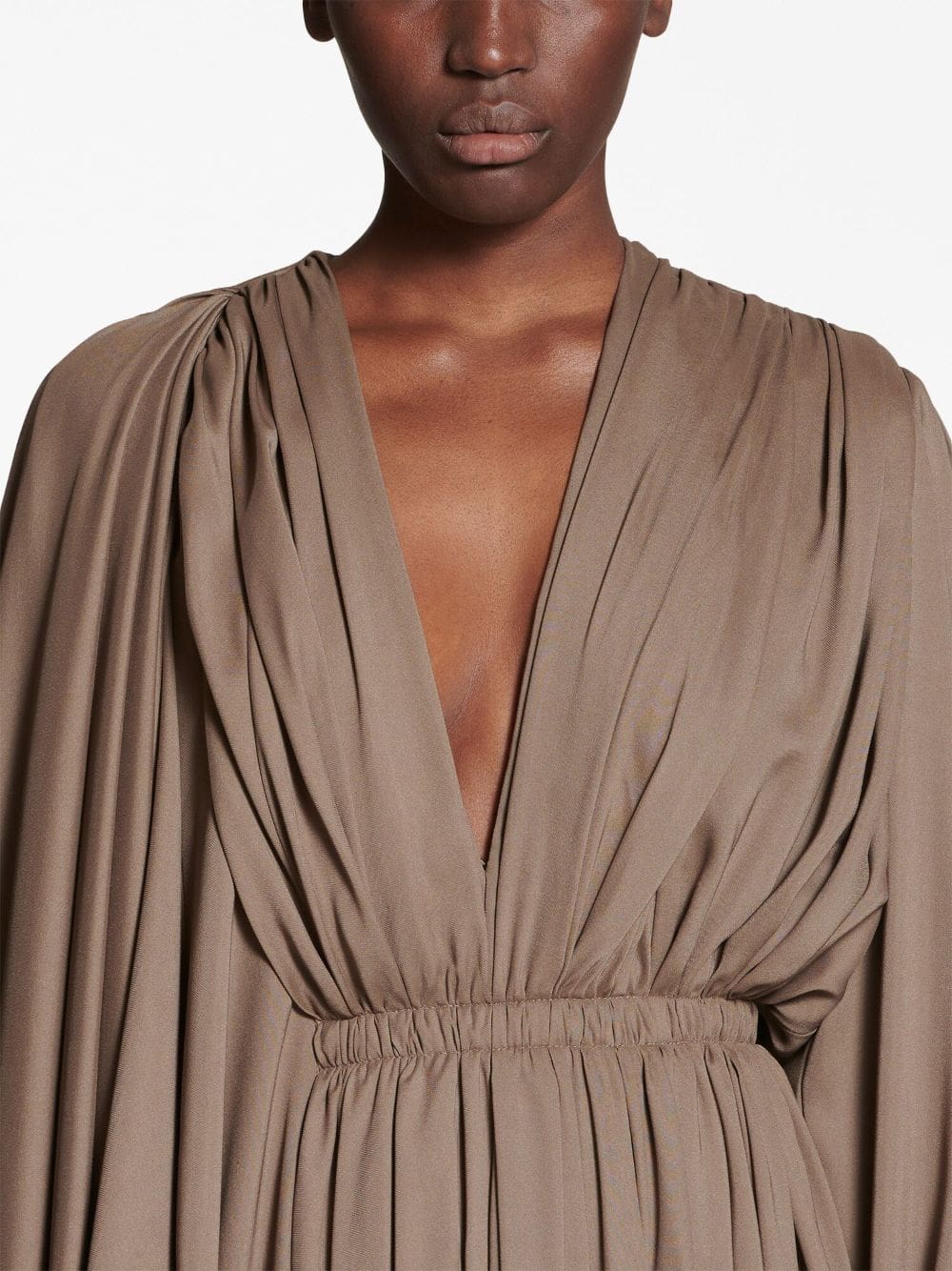 Balenciaga asymmetric draped maxi dress - Image 4