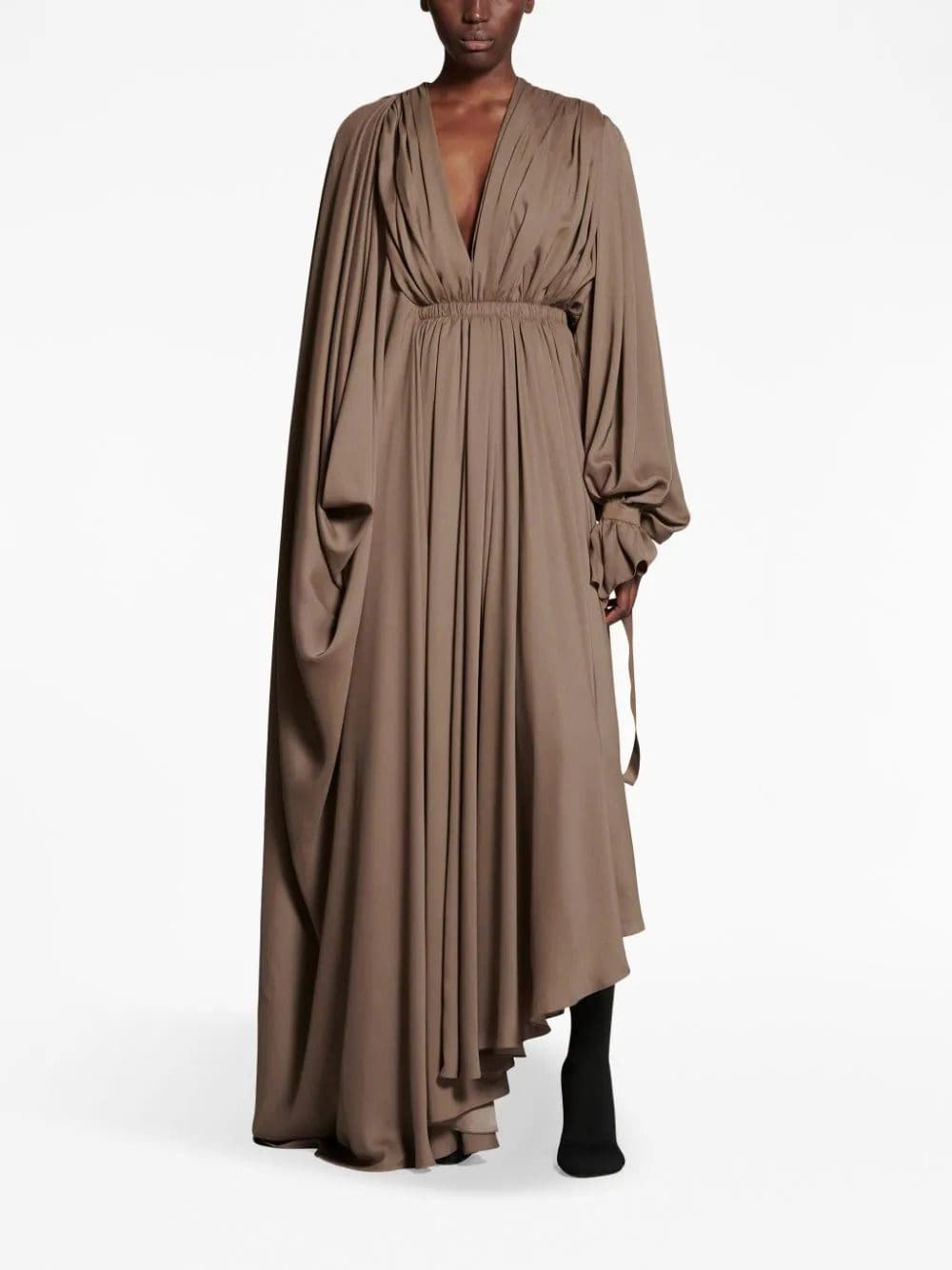 Balenciaga asymmetric draped maxi dress - Image 2