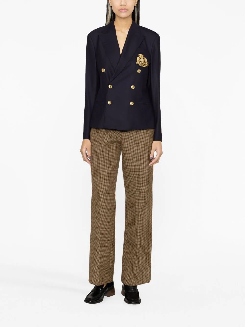 Polo Ralph Lauren crest-embroidered double-breasted blazer - Image 2