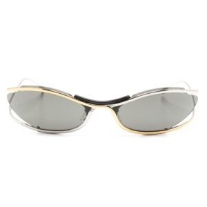 Gucci Eyewear logo-engraved oval-frame sunglasses