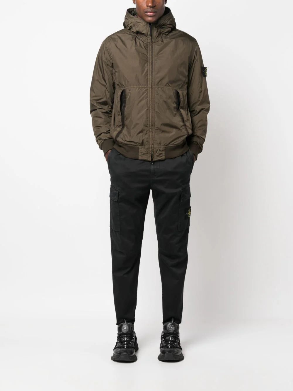 Stone Island Compass-patch zip-up jacket - Image 2