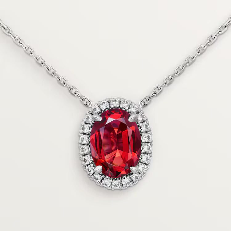 Cartier Destinée necklace with colored stone - Image 2
