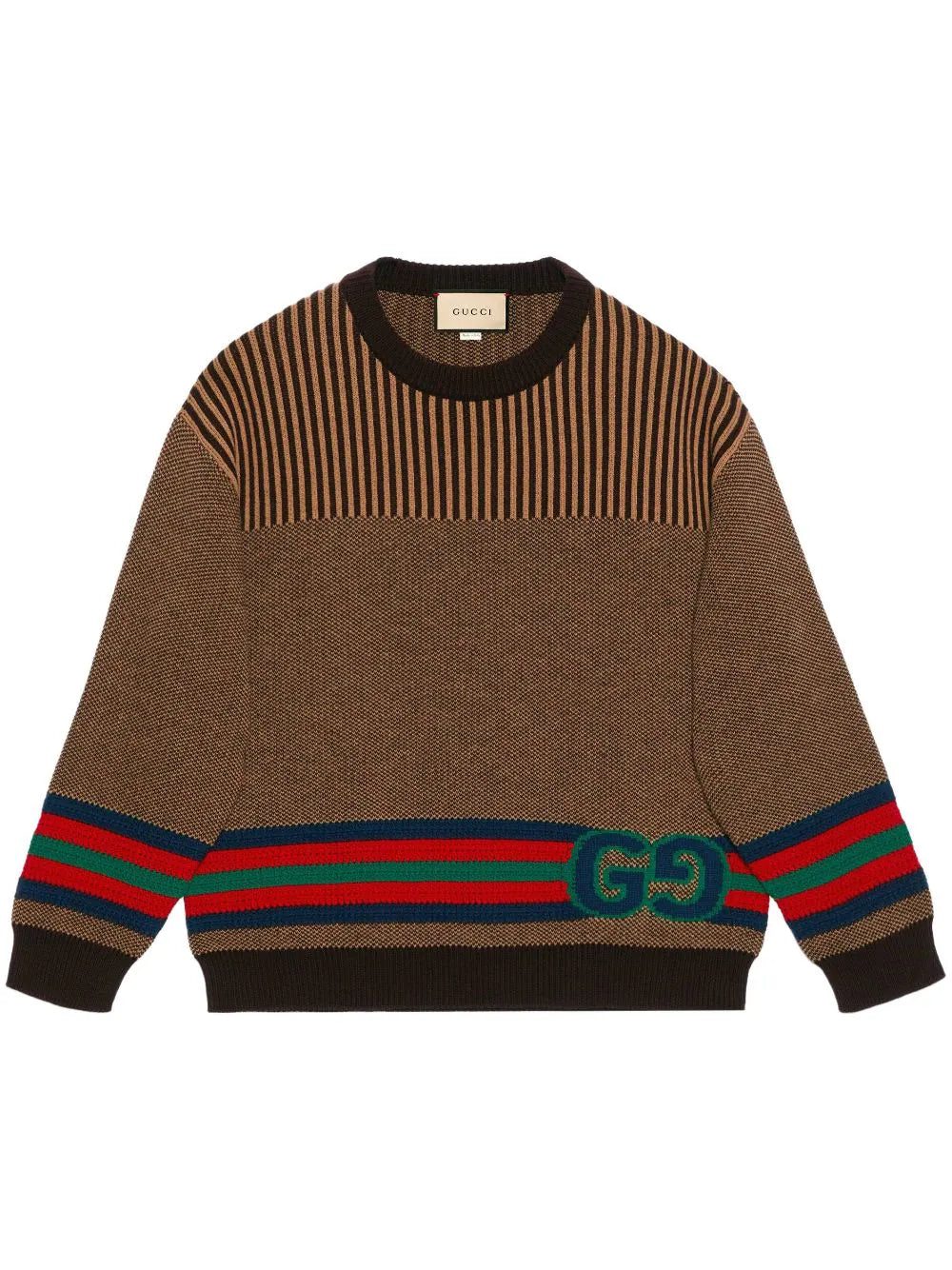 Gucci Double G striped wool jumper