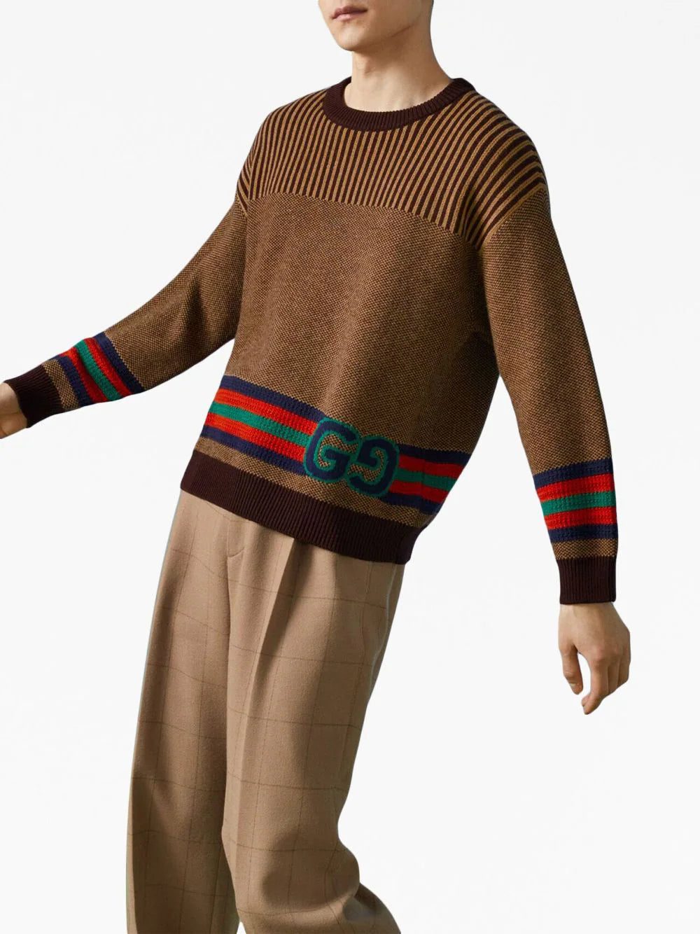 Gucci Double G striped wool jumper - Image 3