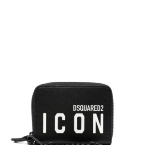 DSQUARED2 Icon logo-print leather wallet