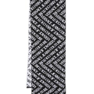 Versace Jeans Couture  logo-intarsia knitted scarf