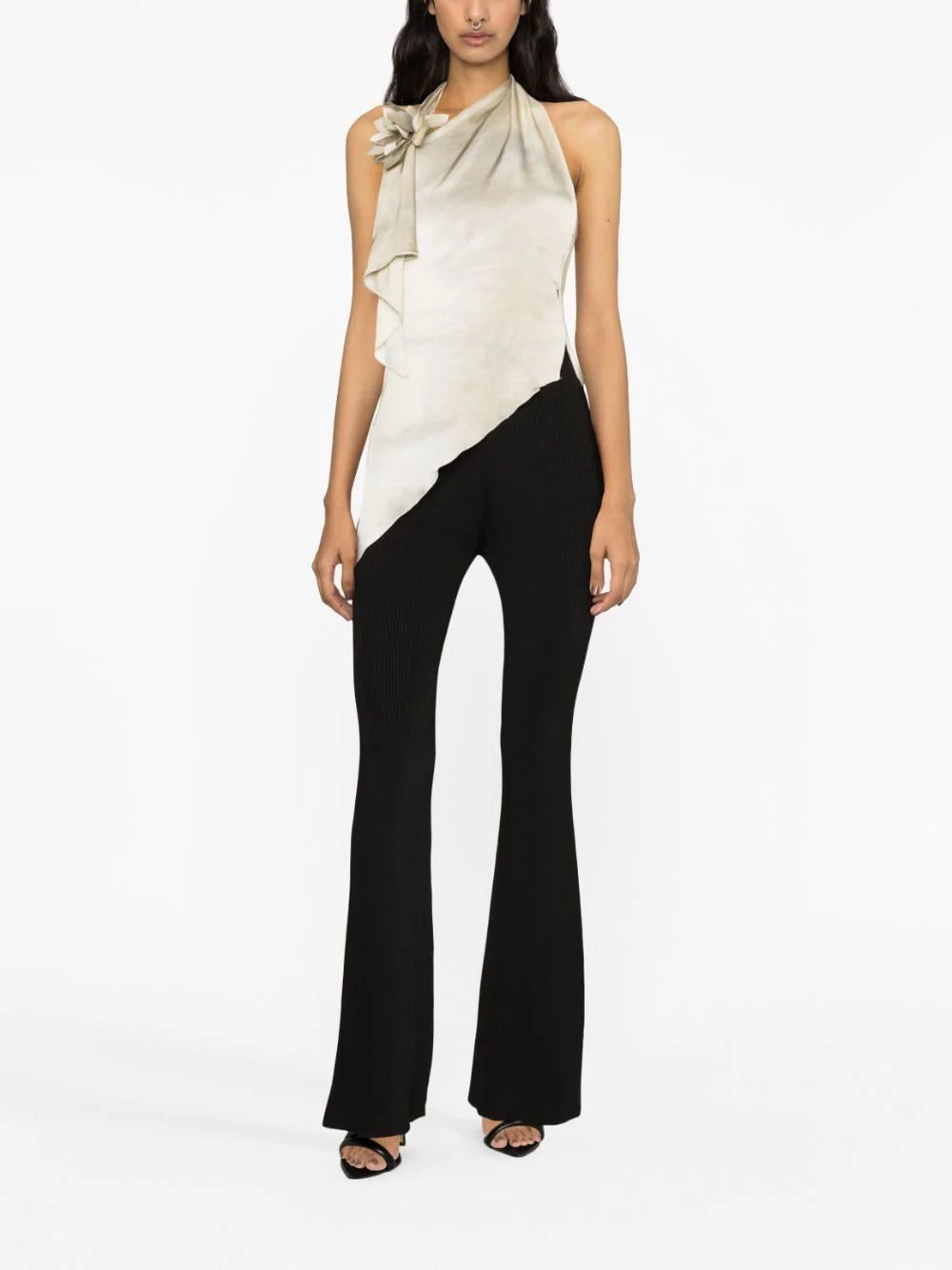 Stella McCartney ribbed-knit flared trousers - Image 4