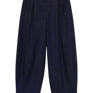 Stella McCartney pleated wool-blend wide-leg trousers