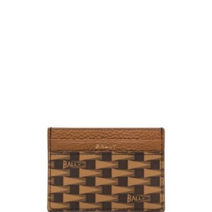 Bally monogram leather cardholder