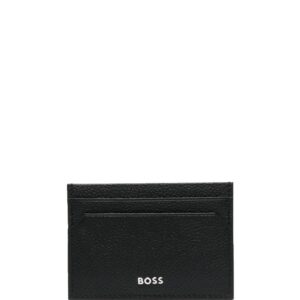BOSS logo-lettering card holder