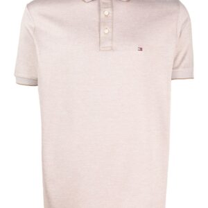 Tommy Hilfiger logo-patch piqué polo shirt