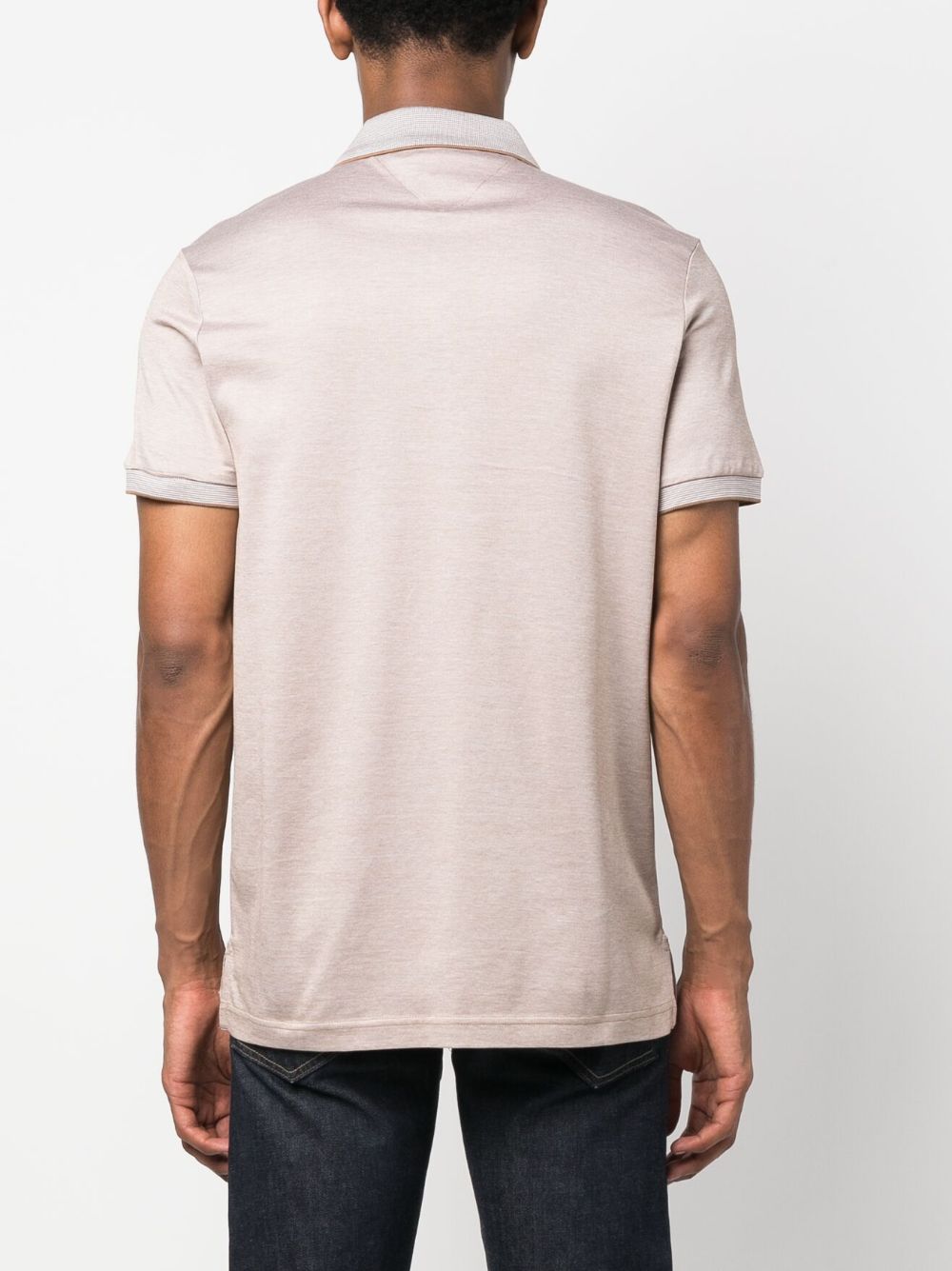 Tommy Hilfiger logo-patch piqué polo shirt - Image 4