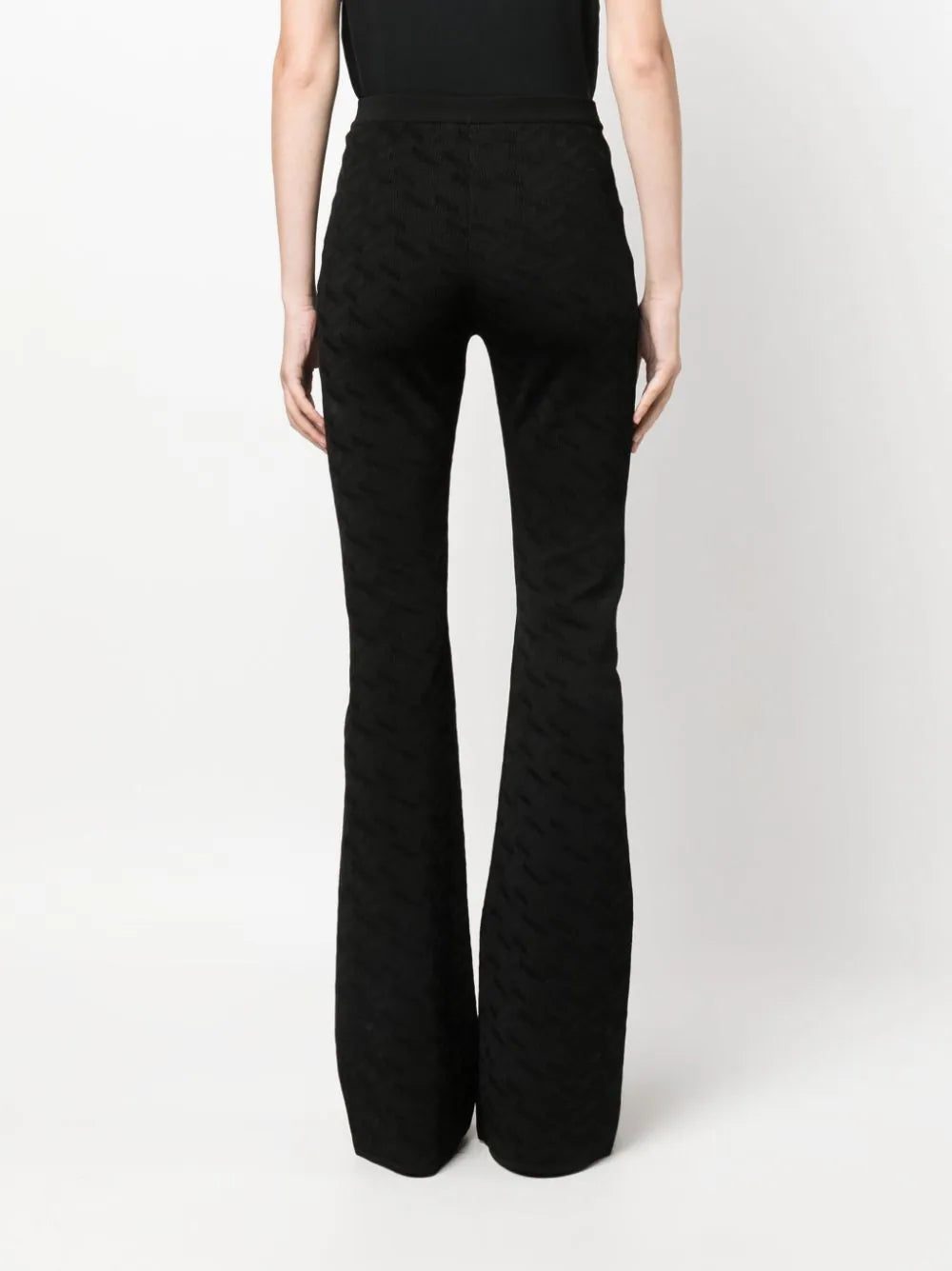 Versace Greca-knit flared trousers - Image 4