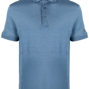 Tommy Hilfiger logo-plaque slub polo shirt