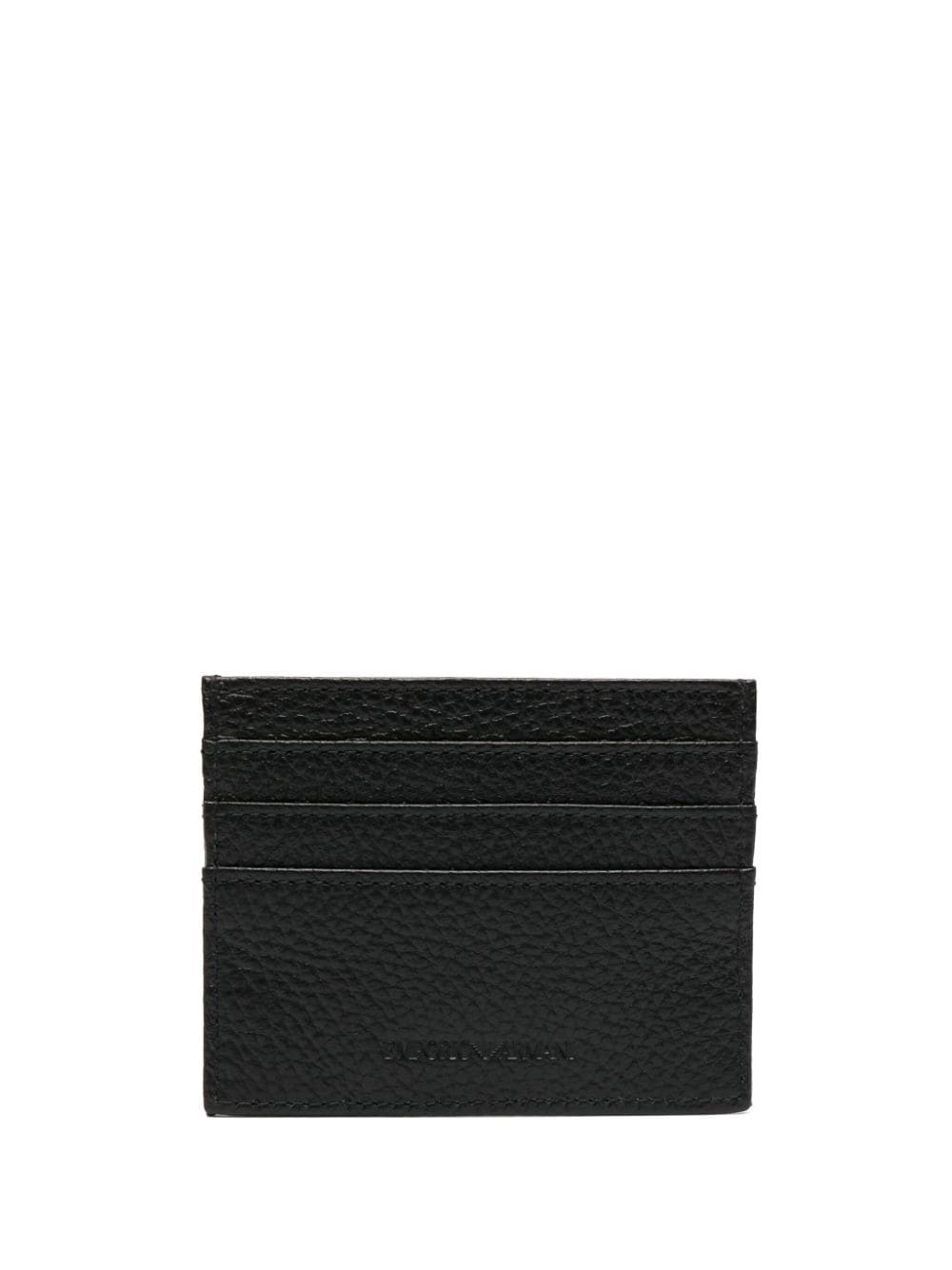 Emporio Armani logo-debossed leather cardholder - Image 2